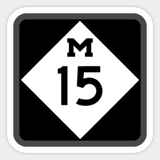 M 15 Michigan Highway Sticker